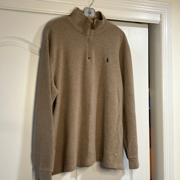 Gently used Polo Ralph Lauren 3/4 zip sweater in size XL - Picture 2 of 11